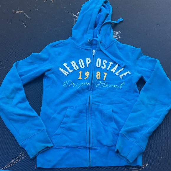 light blue aeropostale hoodie